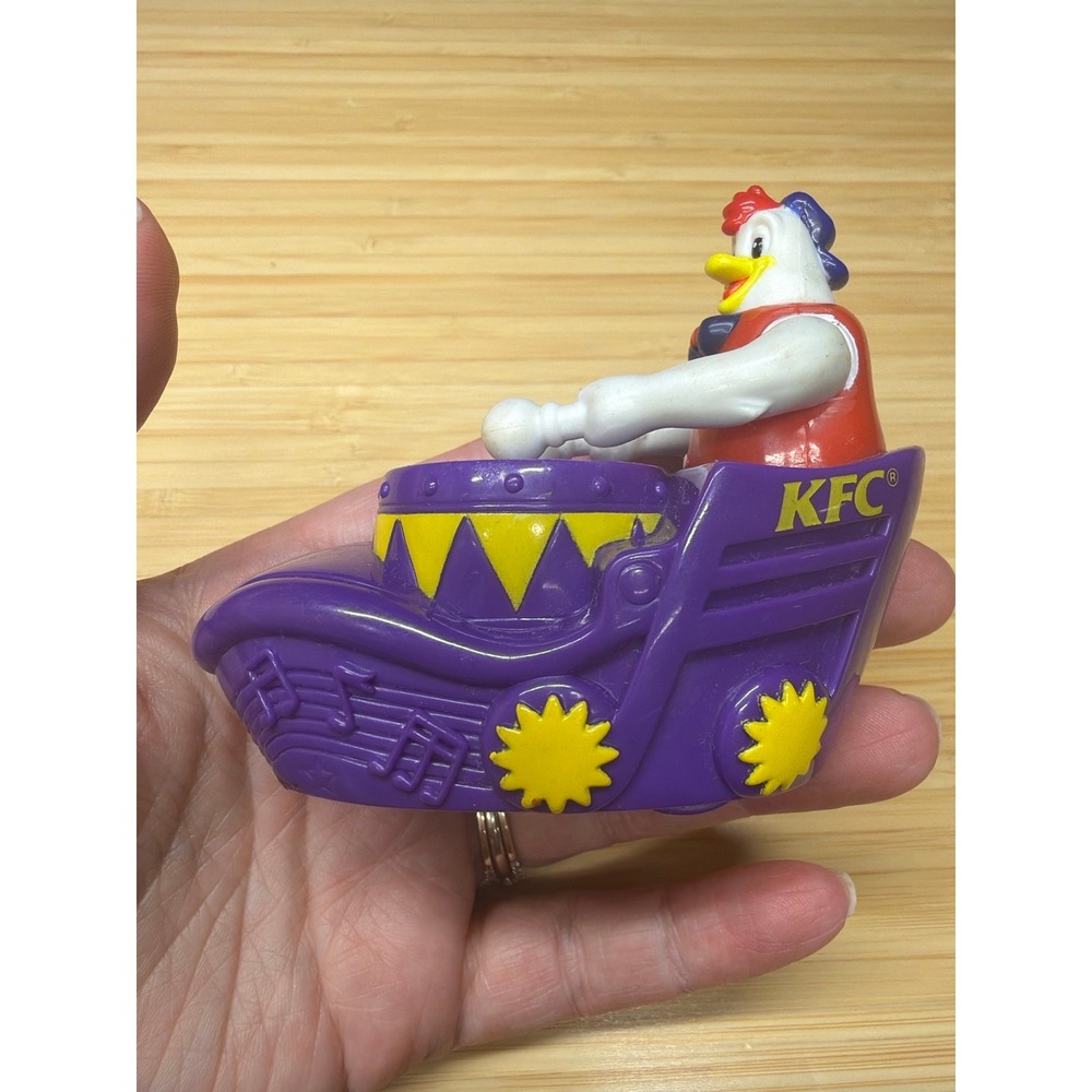 KFC Cornelius Rooster Pull Back Drummer Car MAXX Kids Meal Toy Works